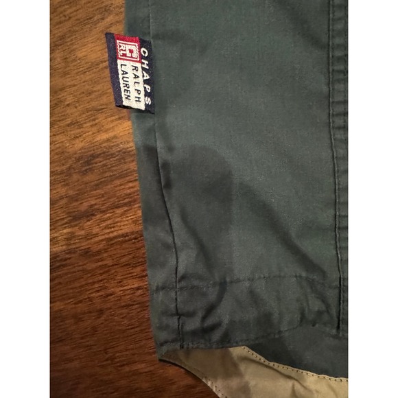 Chaps Ralph Lauren Anorak Jacket Green Pullover Hooded Mens Size L |R1 - Picture 7 of 7